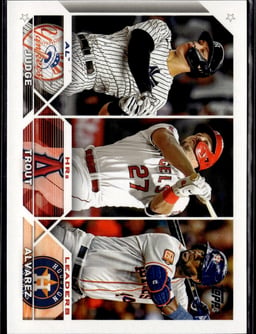 2023 Aaron Judge, Mike Trout, Yordan Alvarez #246 Topps
