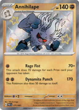 2024 Annihilape #171 Paldean Fates