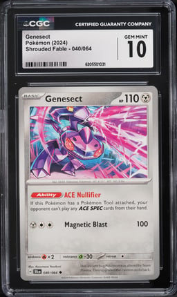 2024 Pokemon Shrouded Fable Genesect #040 CGC 10 GEM MINT