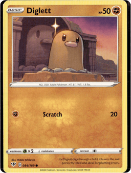 2020 Diglett #84 Darkness Ablaze