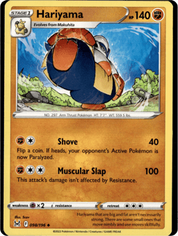 2022 Hariyama #98 Lost Origin