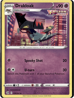 2021 Drakloak #129 Fusion Strike