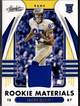 2021 Jacob Harris #ARM-JHA Absolute Football Rookie Materials