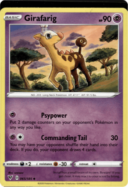 2020 Girafarig #65 Vivid Voltage