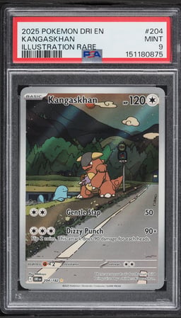 2025 Pokemon Scarlet & Violet Destined Rivals IR Kangaskhan #204 PSA 9 MINT