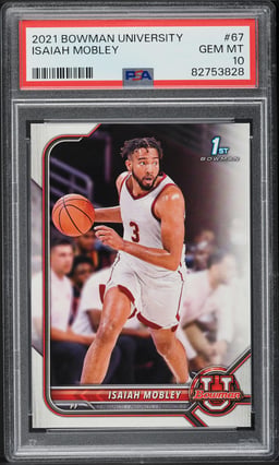 2021 Bowman University Isaiah Mobley ROOKIE #67 PSA 10 GEM MINT