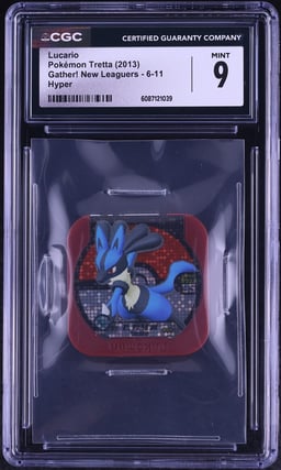 2013 Pokemon Tretta Gather! New Leaguers Hyper Lucario #6-11 CGC 9 MINT