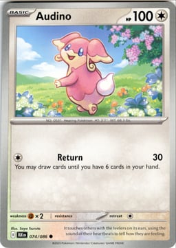 2025 Audino #74 Black Bolt