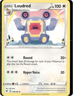 2020 Loudred #136 Vivid Voltage