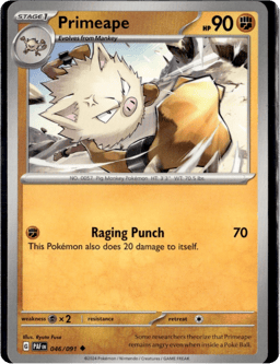 2024 Primeape #46 Paldean Fates