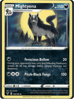 2020 Mightyena #104 Vivid Voltage
