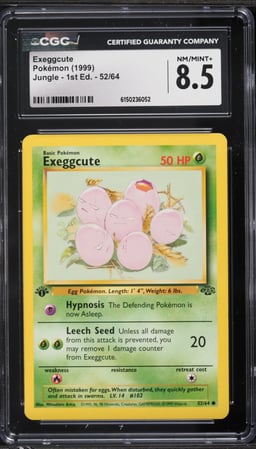 1999 Pokemon Jungle 1st Edition Exeggcute #52 CGC 8.5 NM-MT+