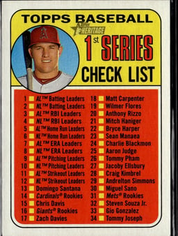 2018 Mike Trout #57 Topps Heritage