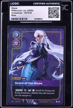 2026 Riftbound League Of Legends LoL Unleashed Diana #197 CGC AUTH