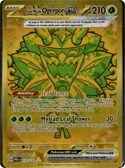2025 Teal Mask Ogerpon ex #177 Prismatic Evolutions