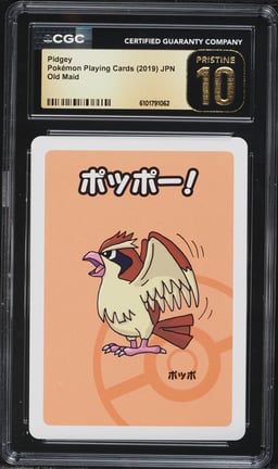 2019 Pokemon Japanese Playing Cards Old Maid Pidgey CGC 10 PRISTINE