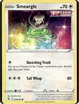 2021 Smeargle #209 Fusion Strike