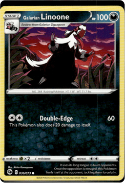 2020 Galarian Linoone #36 Champion's Path