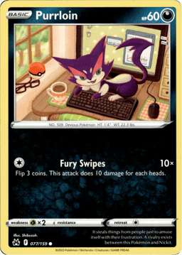 2023 Purrloin #77 Crown Zenith