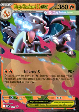 2025 Mega Charizard X ex #29 Mega Evolution Black Star Promos