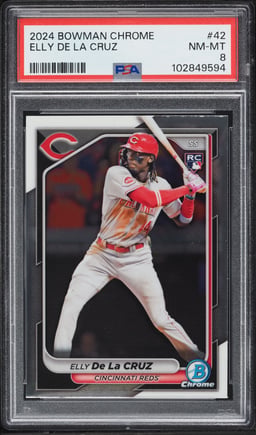 2024 Bowman Chrome Elly De La Cruz ROOKIE #42 PSA 8 NM-MT