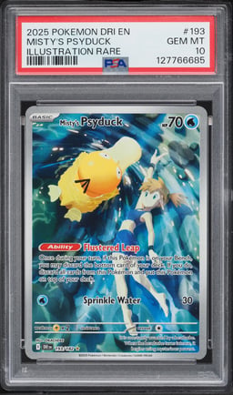 2025 Pokemon Scarlet & Violet Destined Rivals IR Misty's Psyduck #193 PSA 10 GEM MINT