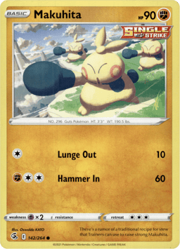 2021 Makuhita #142 Fusion Strike