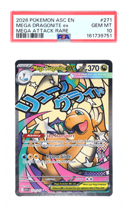 2026 Pokemon Mega Evolution Ascended Heroes Mega Attack Rare Mega Dragonite Ex #271 PSA 10