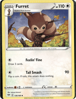 2020 Furret #136 Darkness Ablaze