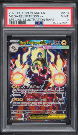 2026 Pokemon Mega Evolution Ascended Heroes SIR Mega Eelektross EX #278 PSA 9 MINT