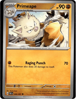 2024 Primeape #46 Paldean Fates