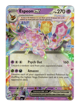 2025 Espeon ex #34 Prismatic Evolutions