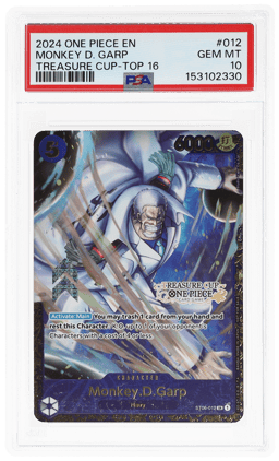 2024 One Piece Promo Treasure Cup '24 Top 16 Prize Monkey D. Garp #ST06-012 PSA 10