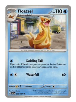 2023 Floatzel #49 Obsidian Flames