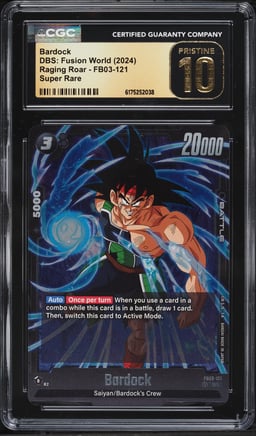 2024 DBS: Fusion World Raging Roar Bardock #FB03-121 CGC 10 PRISTINE
