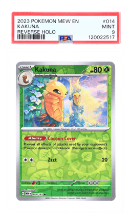 2023 Pokemon Mew Reverse Holo Kakuna #14 PSA 9