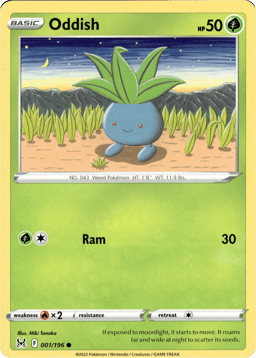 2022 Oddish #1 Lost Origin