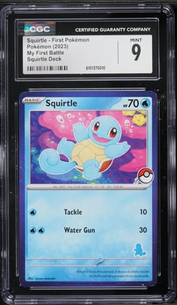 2023 Pokemon Scarlet & Violet My First Battle Deck Squirtle CGC 9 MINT