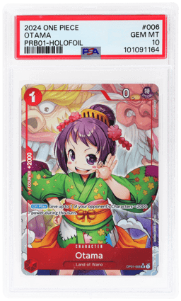 2024 One Piece the Best Premium Booster Holofoil Otama #OP01006 PSA 10