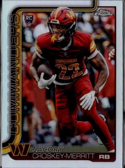 2025 Jacory Croskey-Merritt #387 Topps Chrome