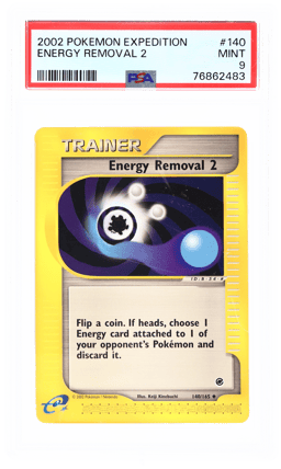 2002 Pokemon Expedition Energy Removal 2 #140 PSA 9