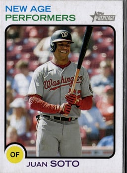 2022 Juan Soto #NAP-7 Topps Heritage New Age Performers