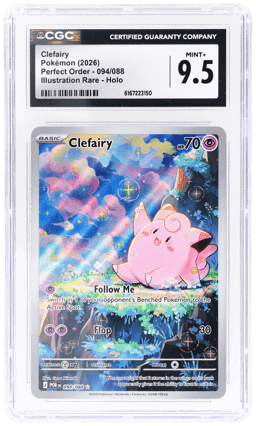 2026 Pokemon Mega Evolution Perfect Order Illustration Rare Clefairy #094 CGC 9.5