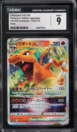 2022 Pokemon Japanese Sword & Shield VSTAR Universe Holo Charizard VSTAR #14 CGC 9 MINT