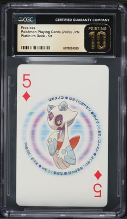 2009 Pokemon Japanese Playing Cards Platinum Deck Froslass CGC 10 PRISTINE