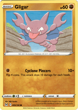 2022 Gligar #95 Lost Origin