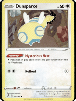 2021 Dunsparce #207 Fusion Strike