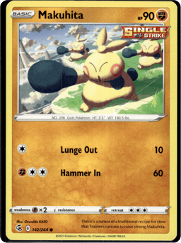 2021 Makuhita #142 Fusion Strike