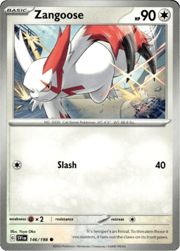 2023 Zangoose #146 Scarlet & Violet