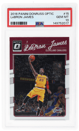 2016 Donruss Optic LeBron James #15 PSA 10